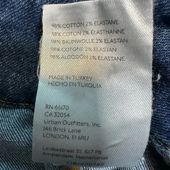 PILCRO Wide Leg Cropped Jeans, Size 29 (8) - Picture 9 of 14